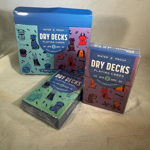Nod Products Waterproof Dry Decks Playing Cards - JXTA Collaboration Dogs - Picture 3 of 3